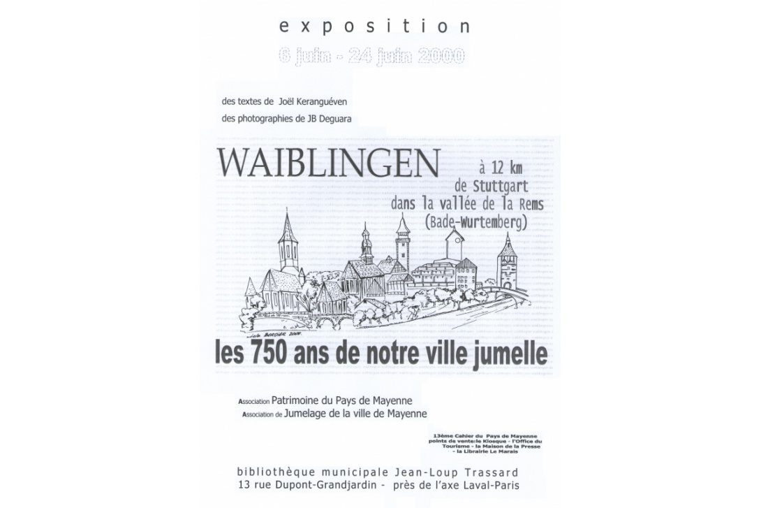 Cahier n° 13, Waiblingen - Affiche de l'exposition