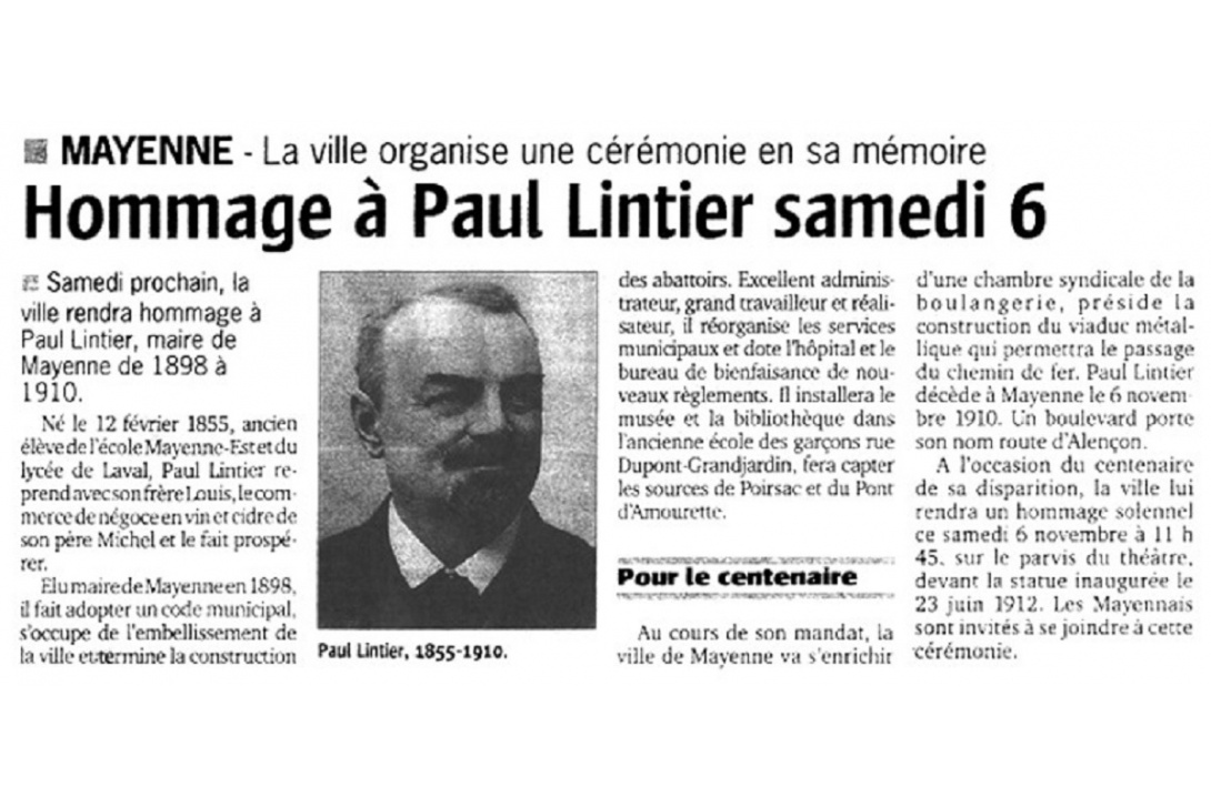 Cahier n° 34, Le patronage laïque - Le Publicateur Libre du 4 novembre 2010 (p. 1/2)