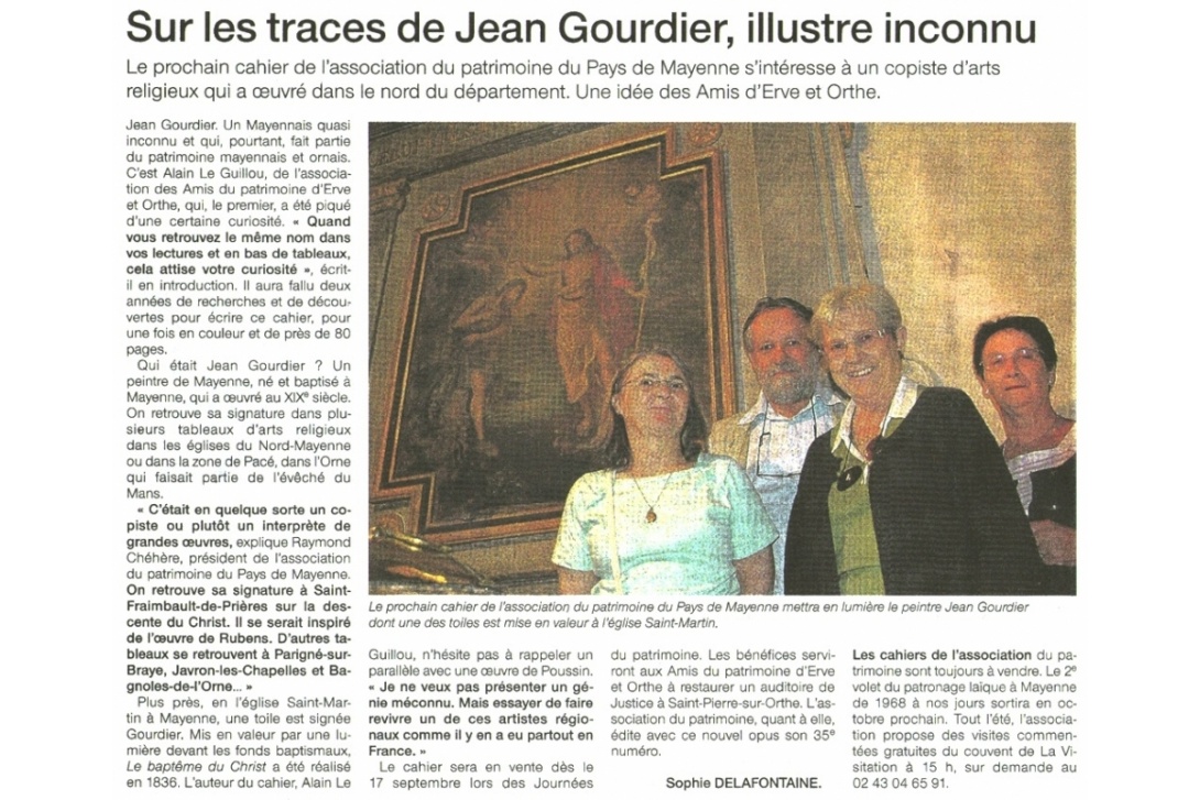 Cahier n° 35, Jean Gourdier, signé APEO - Ouest-France