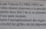 La Visitation de Mayenne - Règlement des Parloirs
