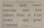 La Visitation de Mayenne - Mot d'accueil aux premières Visitandines