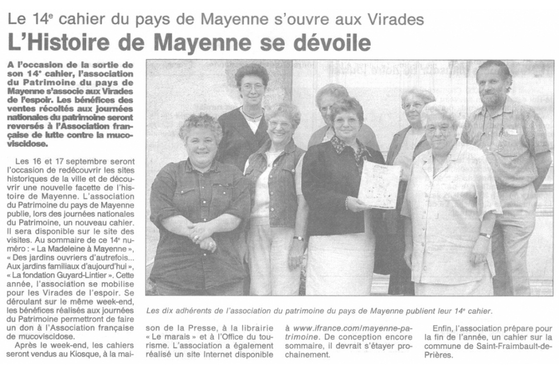 Cahier n° 14, La Madeleine, les jardins ouvriers, la fondation Guyard-Lintier - Ouest-France septembre 2000