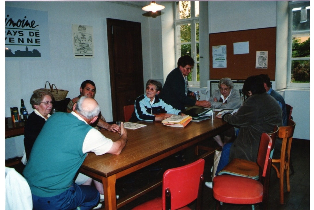 Décembre 2000, une séance de travail à la Visitation