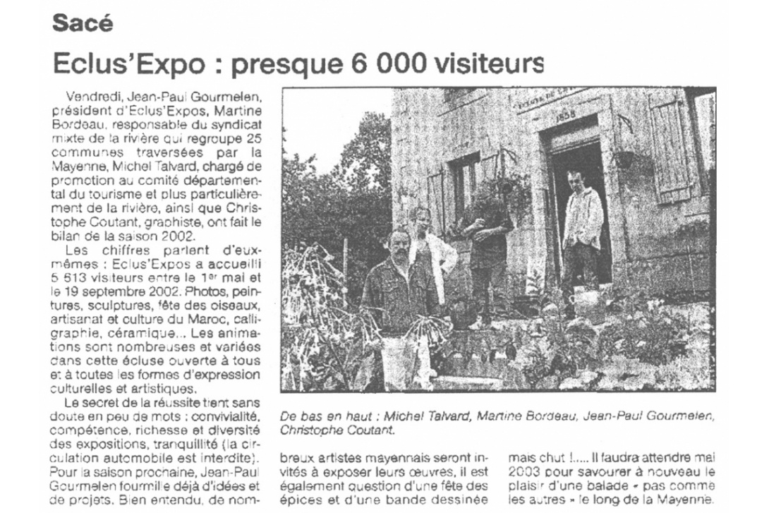 Cahier n° 17 - Au milieu coule la rivière : Ouest-France du 24 septembre 2002