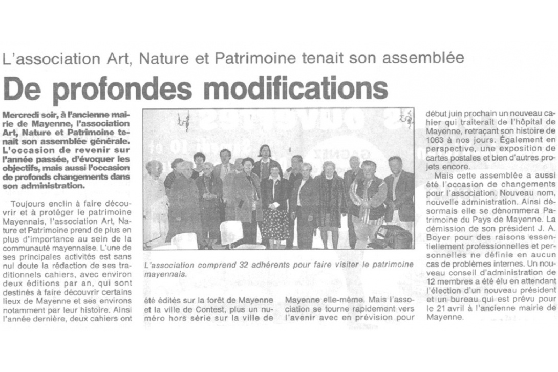 d'ANPPM à PPM - Ouest-France du 7 avril 1999