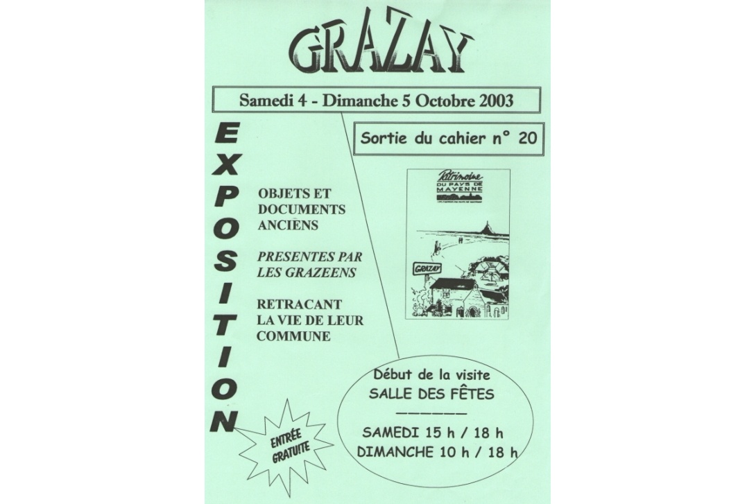 Cahier n° 20 - Grazay : Affiche