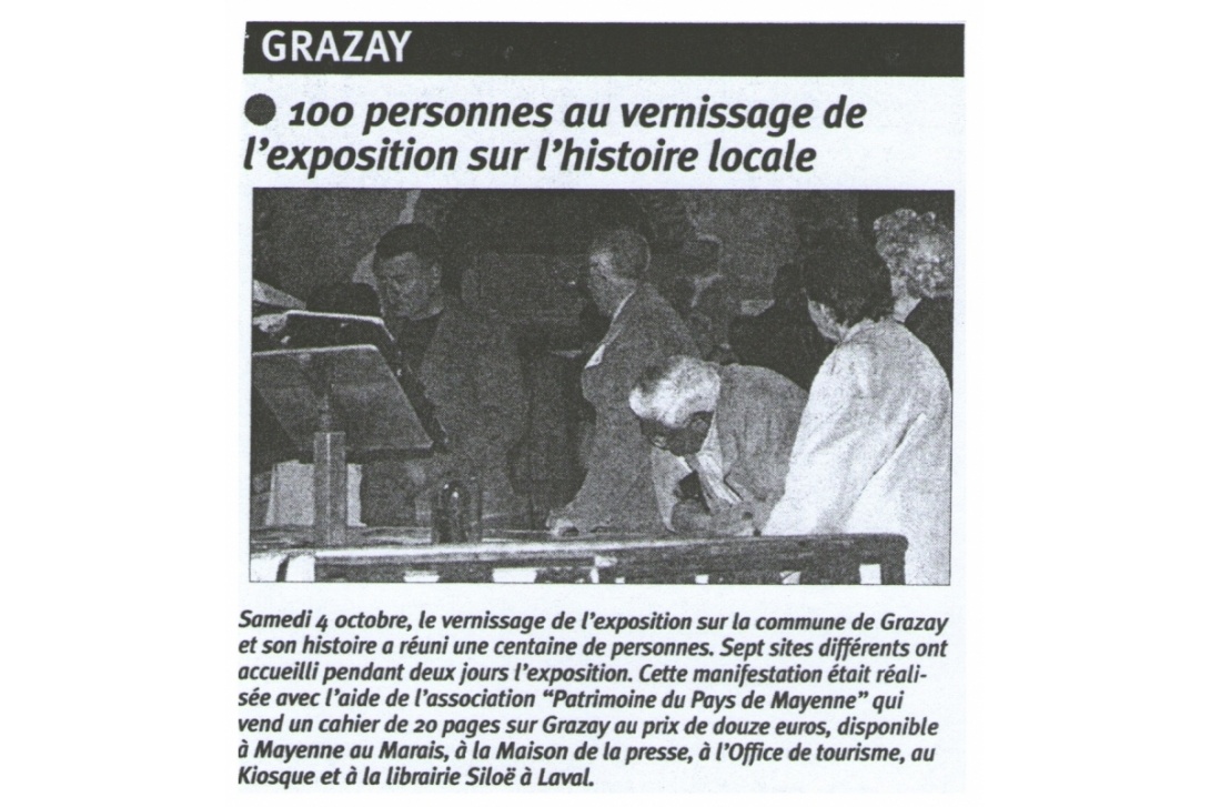 Cahier n° 20 - Grazay : Courrier de la Mayenne