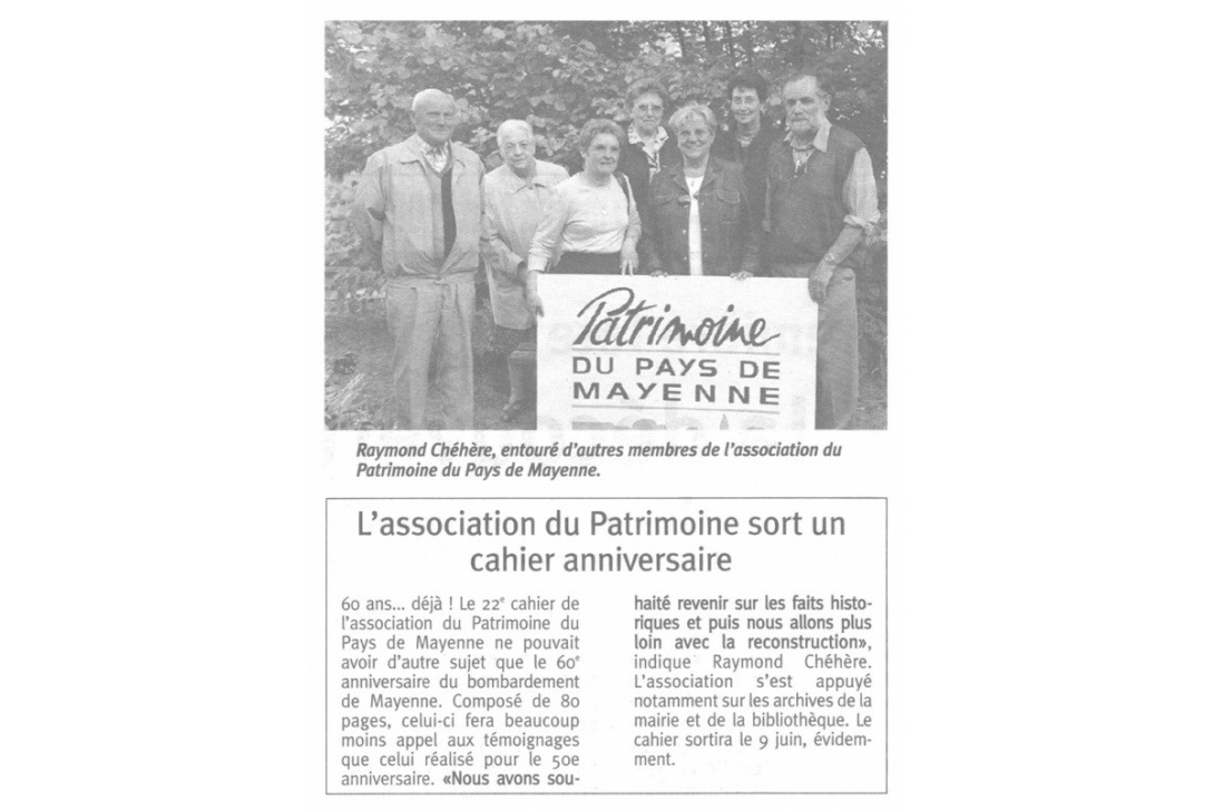 Cahier n° 22, 60 ans déjà ! - Courrier de la Mayenne