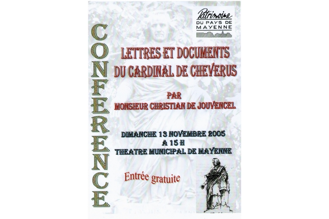 Le Cardinal de Cheverus - Conférence de Christian de Jouvencel au théâtre de Mayenne