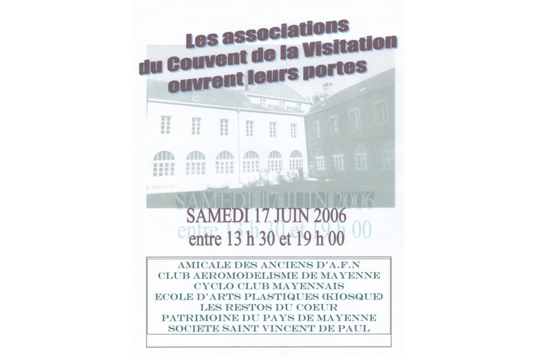 Les Associations du Couvent de la Visitation ouvrent leurs portes