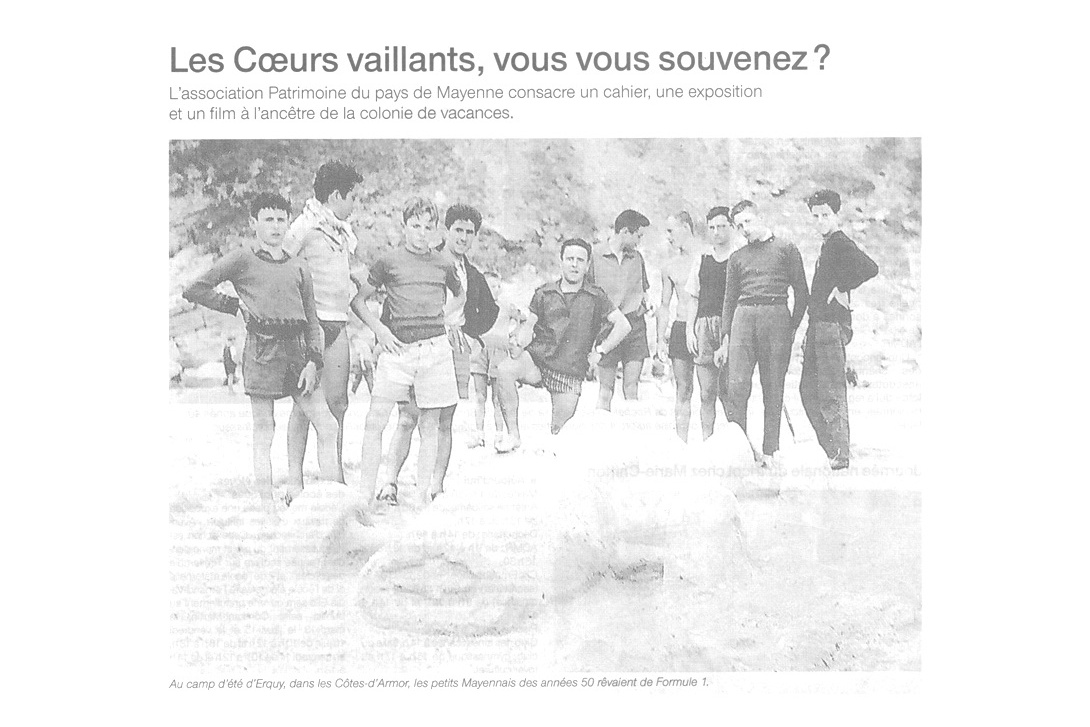 Cahier n° 26, Mémoire d'enfance - Ouest-France du 12 juin 2006 (p. 1/2)