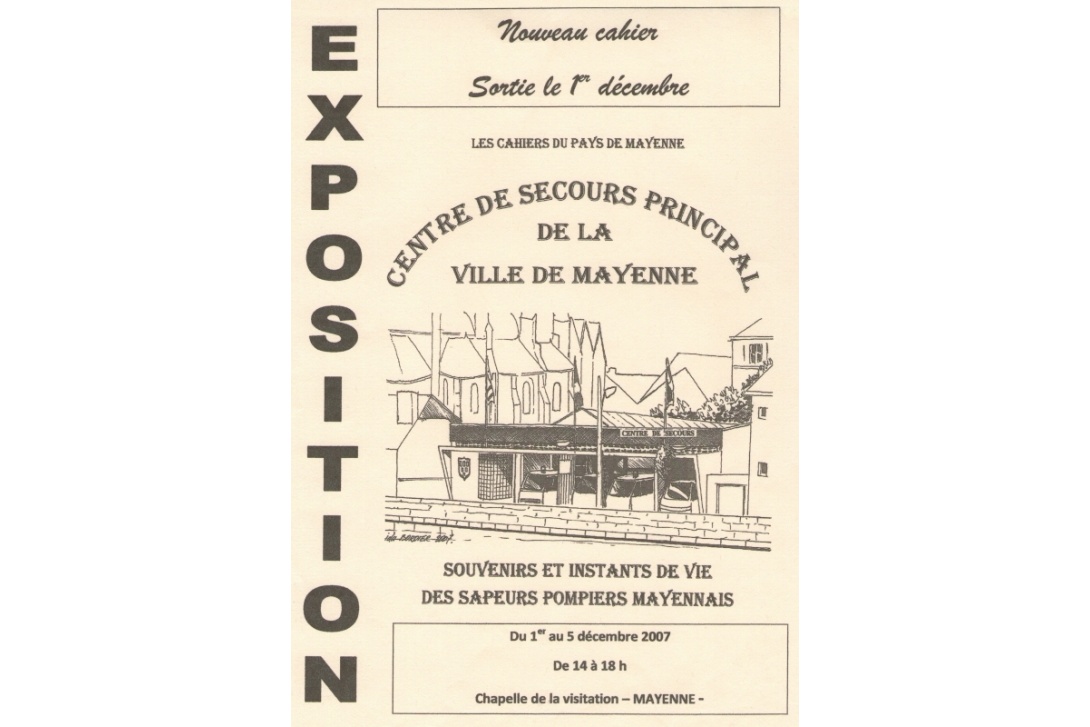 Cahier n° 28, Centre de Secours Principal de la Ville de Mayenne - Affiche