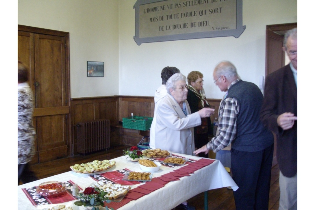 Départ de Geneviève Bergeot - Partage convivial au réfectoire des Visitandines