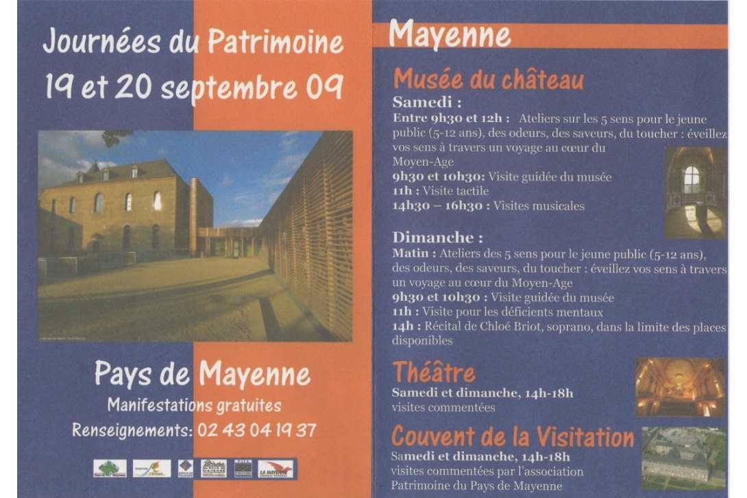 2009, Journées du Patrimoine - Demandez le programme !