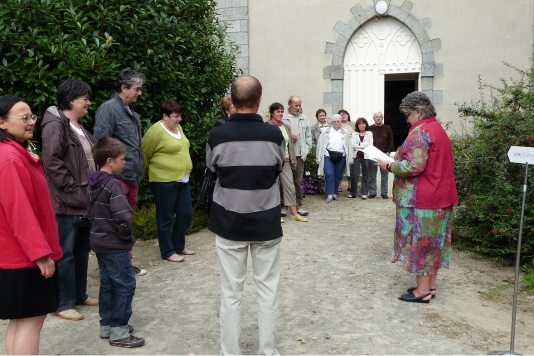 2009, Journées du Patrimoine - Un groupe avec Hélène