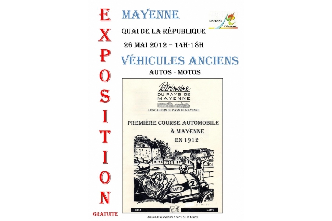 Cahier n° 37, Première course de côte à Mayenne en 1912 - Affiche