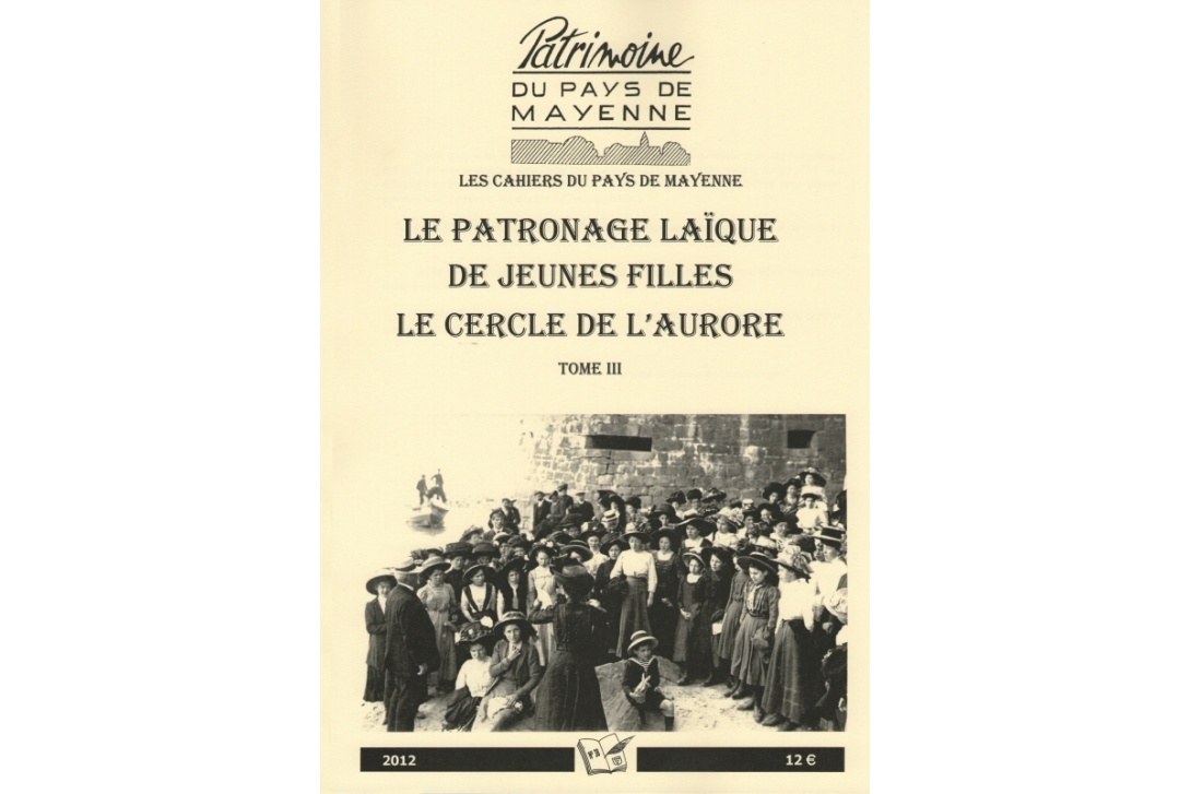 Cahier n° 38, Patronage laïque de jeunes filles, Cercle de l'Aurore - Couverture