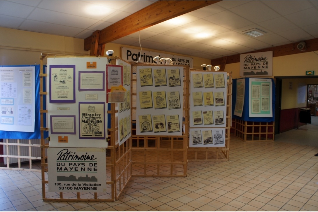 2013, Foire de la Madeleine - Stand du Patrimoine du Pays de Mayenne, spécial Imprimerie à Mayenne