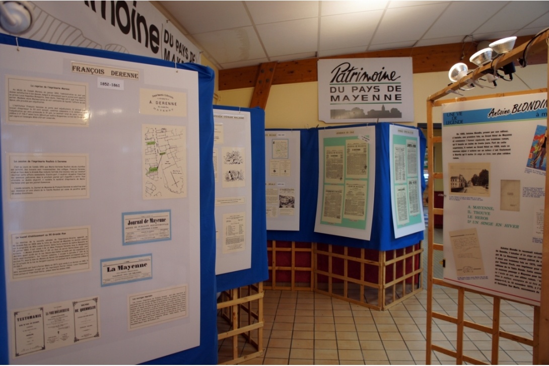 2013, Foire de la Madeleine - Stand du Patrimoine du Pays de Mayenne, spécial Imprimerie à Mayenne