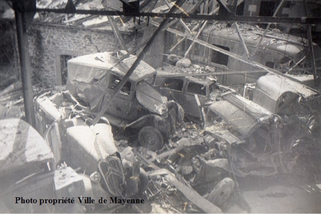 Bombardement de Mayenne - Garage Citroën