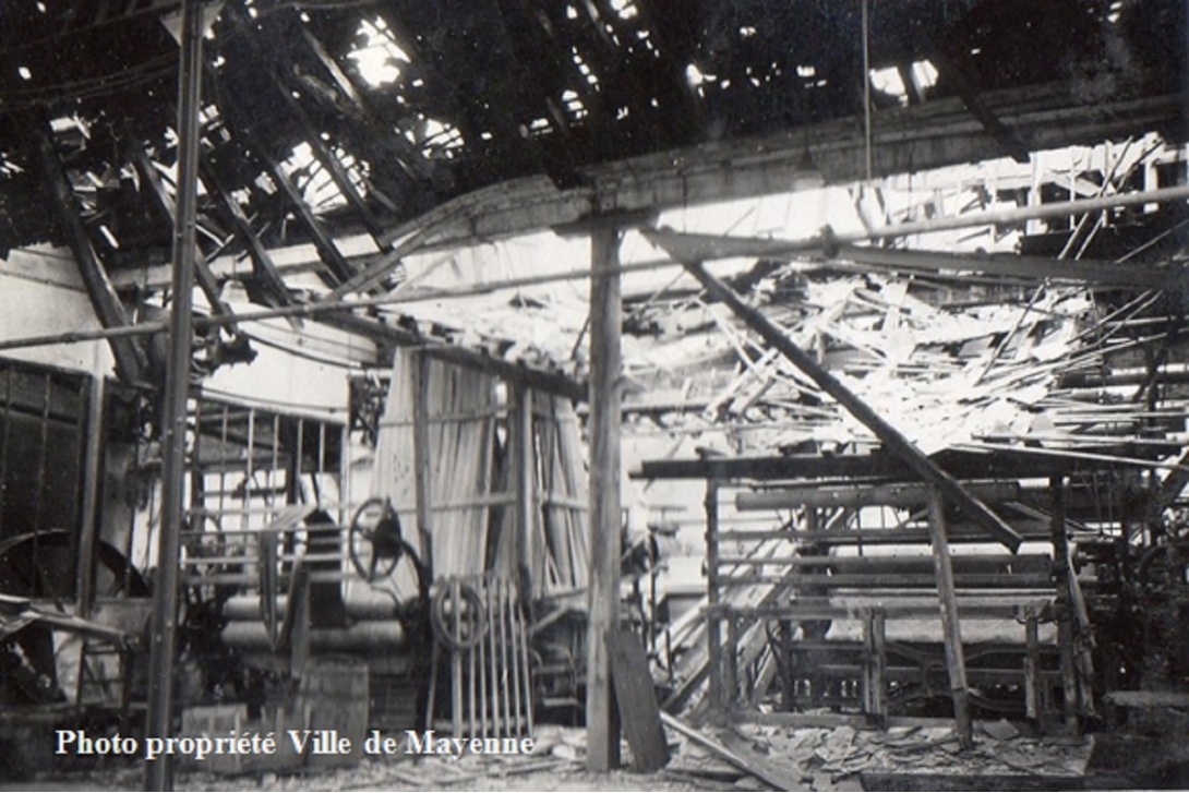 Bombardement de Mayenne - Imprimerie Jouve