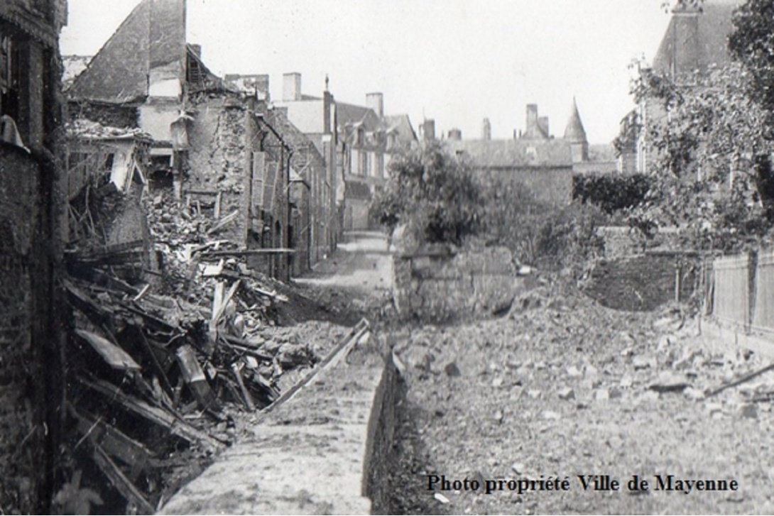 Bombardement de Mayenne - Rue du Docteur Morisset