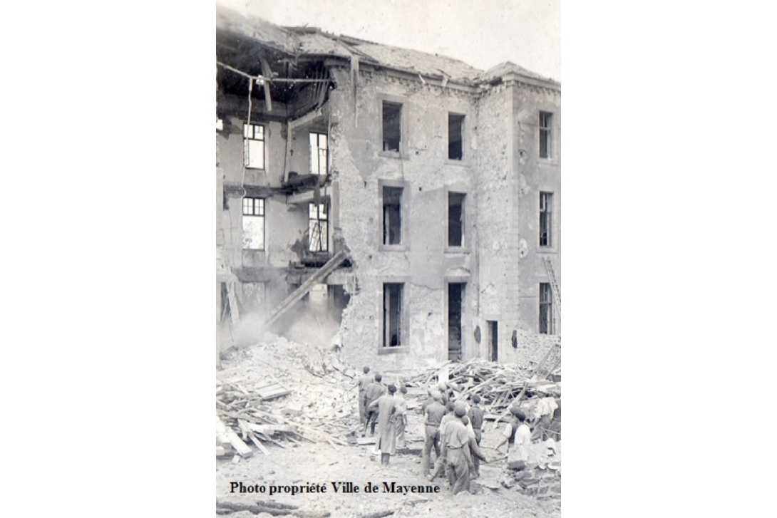 Bombardement de Mayenne - Pavillon des femmes de l'hôpital