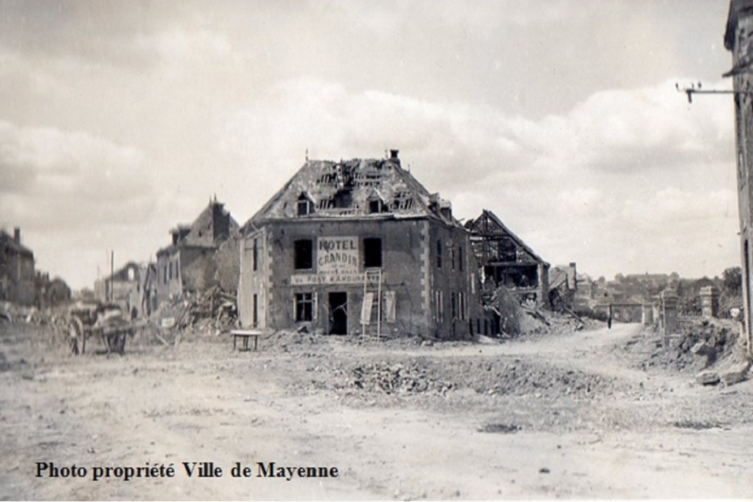 Bombardement de Mayenne - Pont d'Amourette