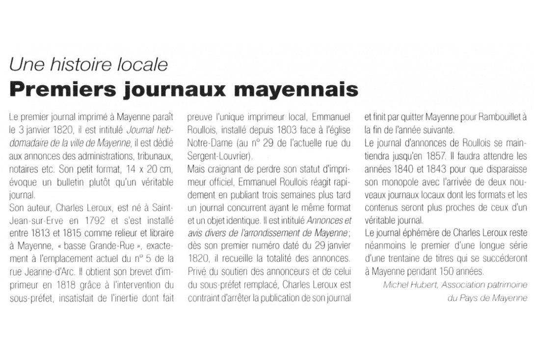 Cahier n° 39, Imprimerie à Mayenne, tome 1 - Capitale(s) n° 1 , janvier 2013 : mise en bouche