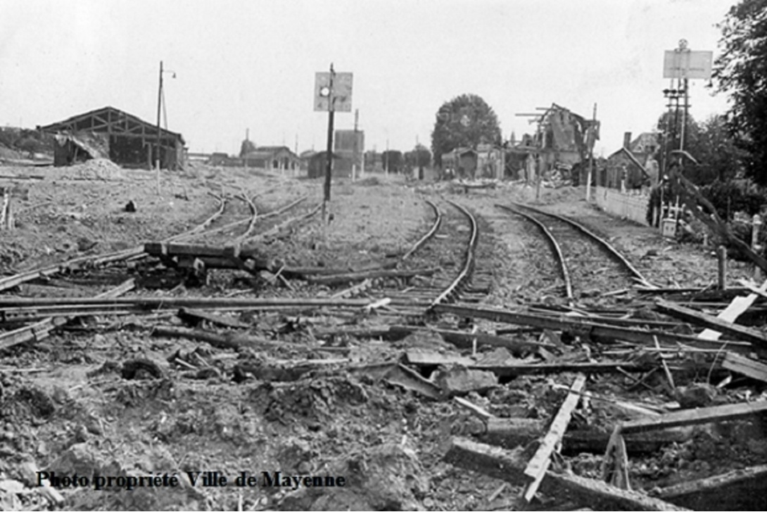 Bombardement de Mayenne - La Gare SNCF