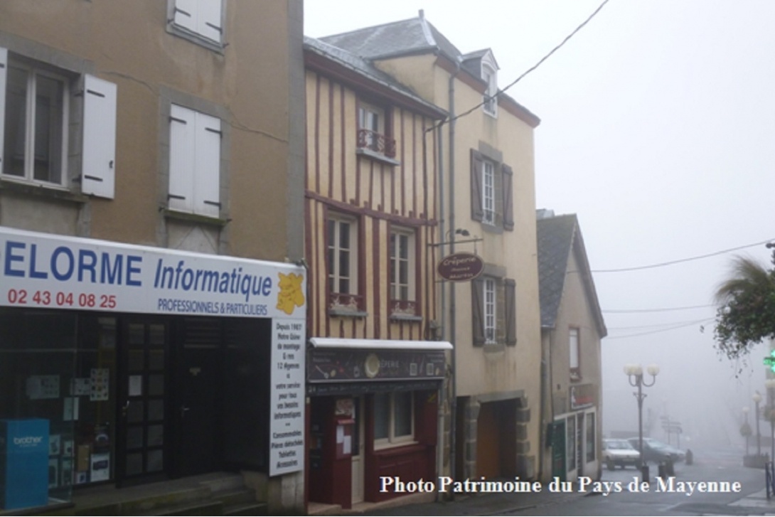 Colombages à Mayenne - rue Saint Martin