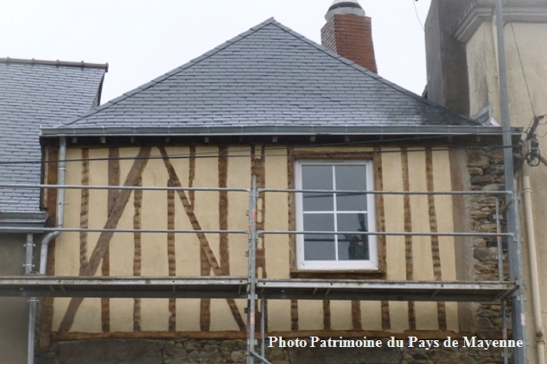 Colombages à Mayenne - rue Saint Vincent