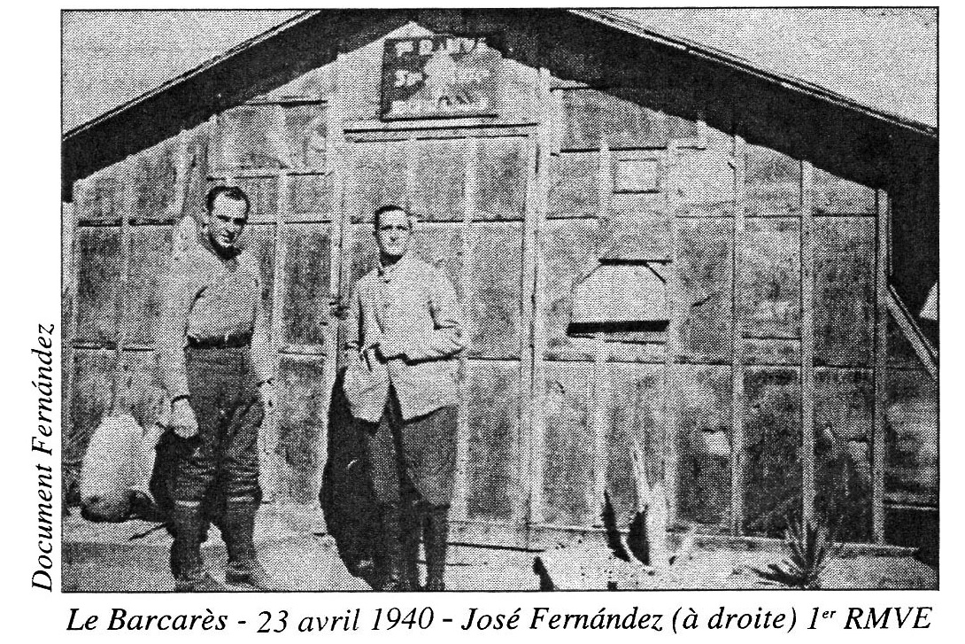 Le Barcares 23 avril 194 José Fernandez à droite