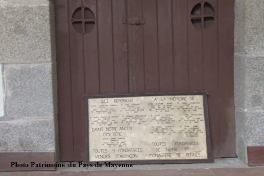 La Visitation de Mayenne - Premier cimetière (jusqu'en 1886)
